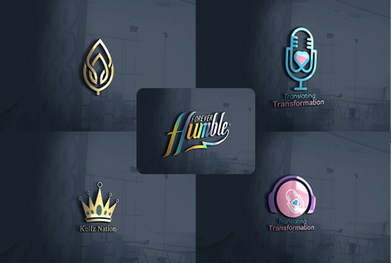 I will deliver 5 creative logo concepts including a 3d design