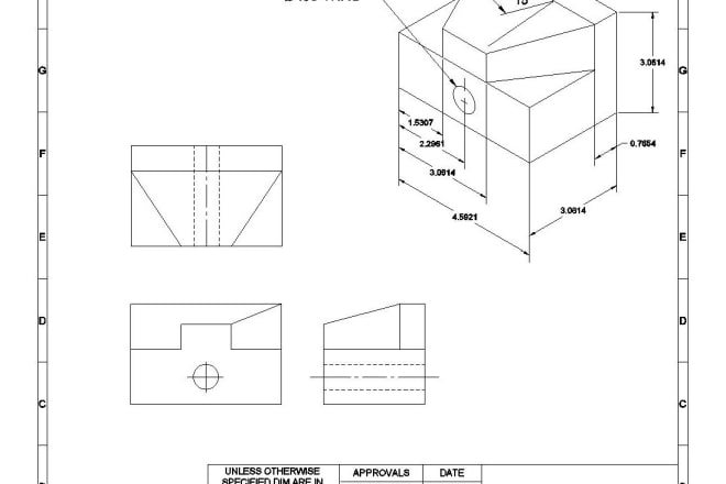 I will design 2d mechanical drawings in autocad