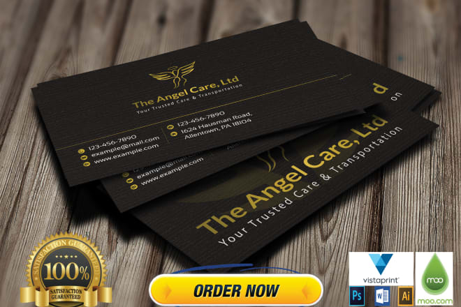 I will design a business card, stationary, letterhead, id card