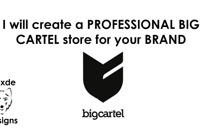 I will design a converting branded or merch big cartel website