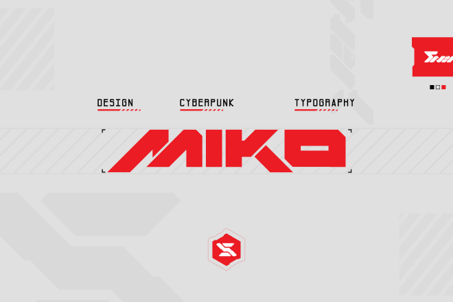 I will design a cool typography logo cyberpunk or mecha futuristic