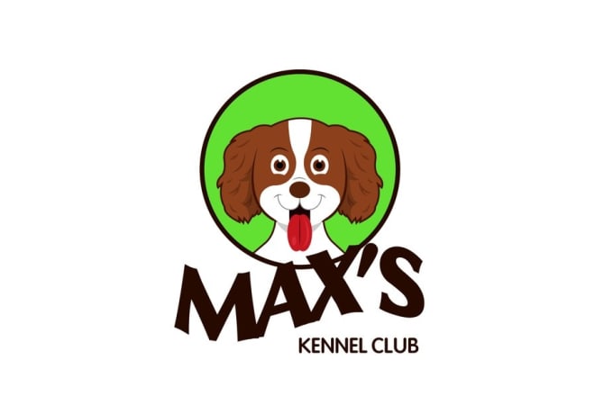 I will design a cute and fun doggie logo for maxs kennel club