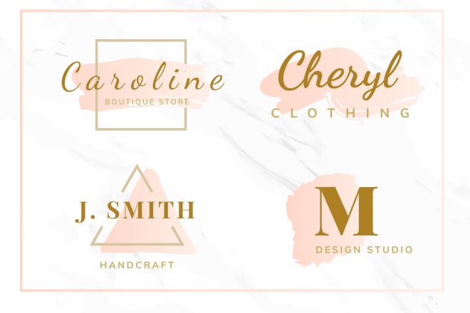 I will design a feminine, etsy, fashion, shopify, eby, amazon, initial letter logo