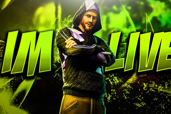 I will design a high quality fortnite gaming banner or thumbnail