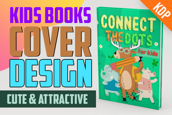 I will design a modern and attractive cover for your KDP kids book