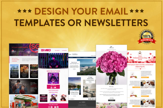 I will design a professional HTML 5 email templates,edms or newsletters