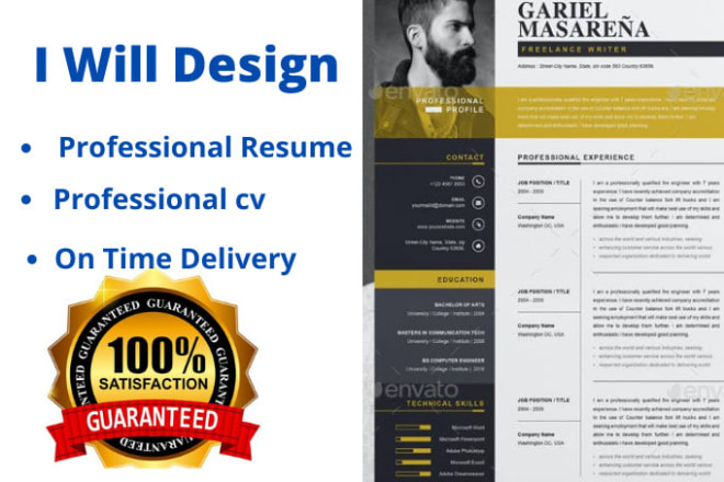 I will design a professional job winning UK, USA resume and cv