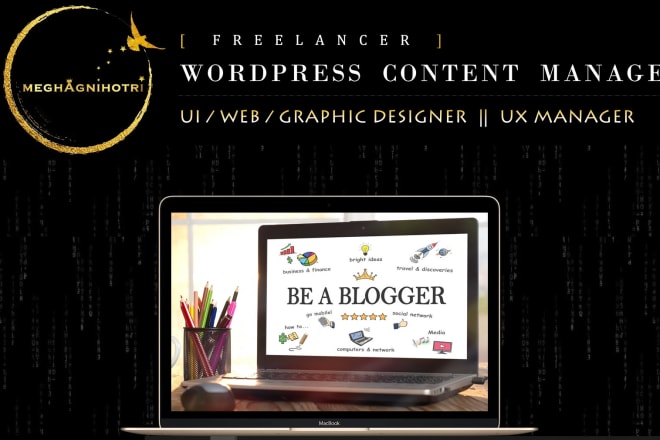 I will design a wordpress blog setup for bloggers