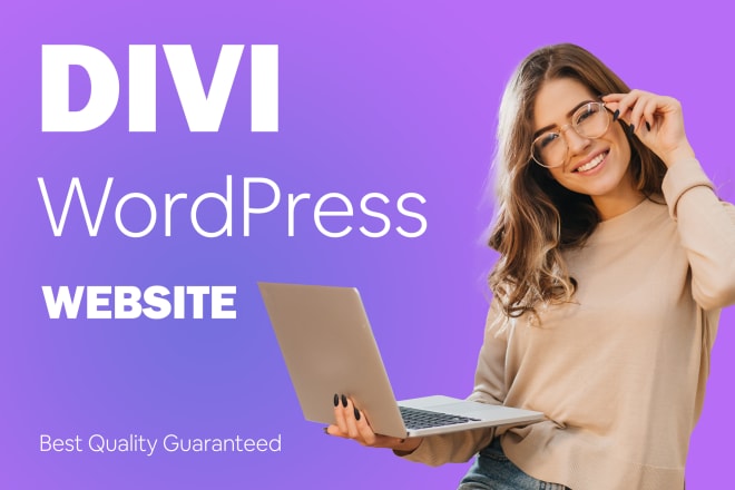 I will design a wordpress divi website, licence included