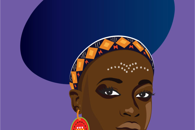 I will design african themed illustrations