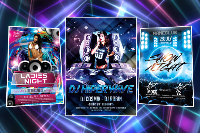 I will design all kind of party flyer within 12 hours