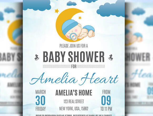 I will design amazing baby shower flyer