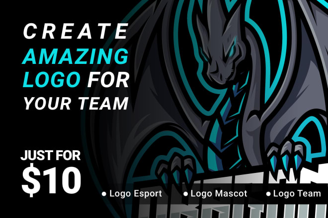 I will design amazing logo for your esport team, gaming or twitch