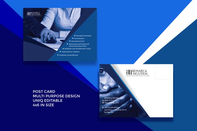 I will design amazing postcard design within 24 hrs