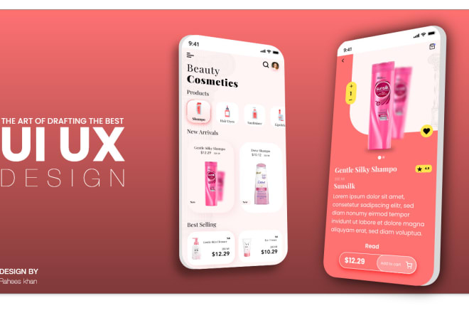 I will design amazing ui ux for mobile and web app user interface