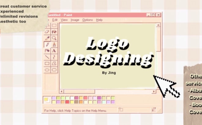 I will design an aesthetic or a hand drawn logo of your interest