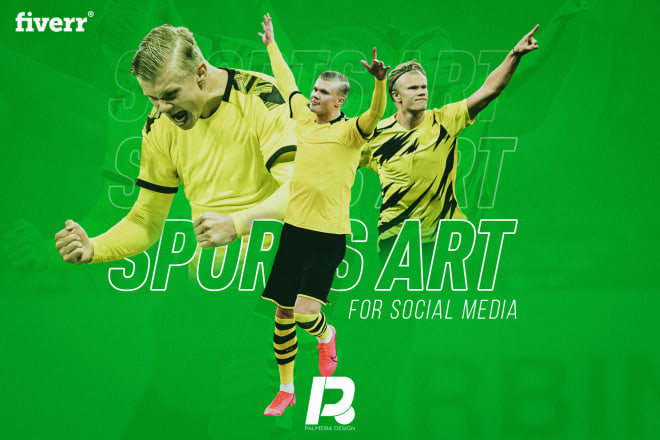 I will design an incredible soccer, football, sports graphics or art for social media