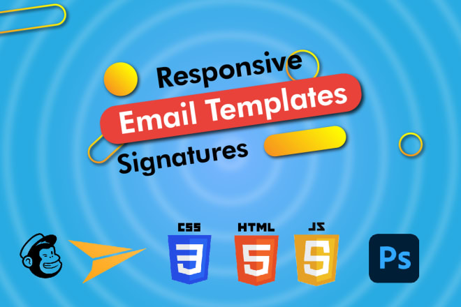 I will design and code HTML email template