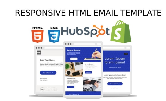 I will design and code responsive email template