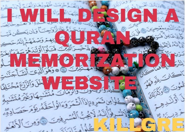 I will design and create a quran memorization website