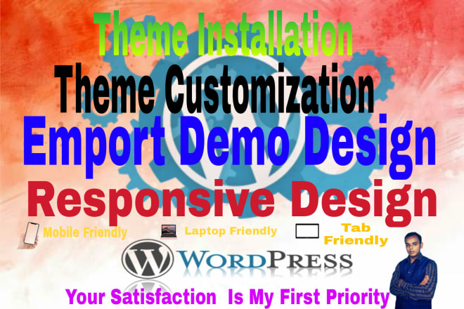 I will design and custom any wordpress website