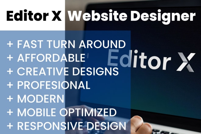 I will design and develop a modern editor x website