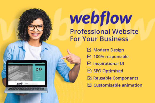I will design and develop a professional webflow website