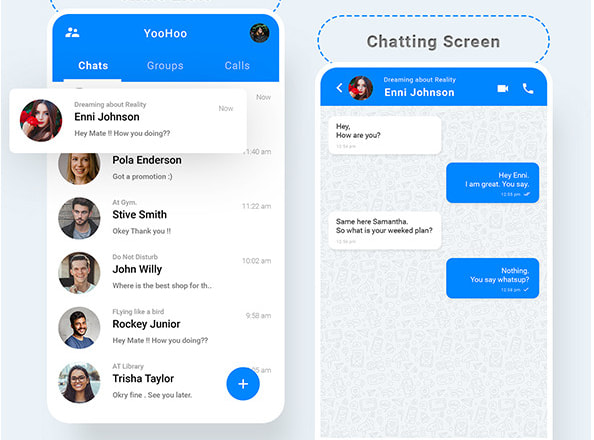 I will design and develop an android realtime chat app
