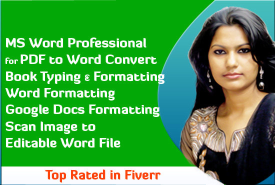 I will design and format microsoft word document, pdf to word