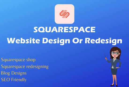 I will design and redesign your squarespace website or design squarespace website pages