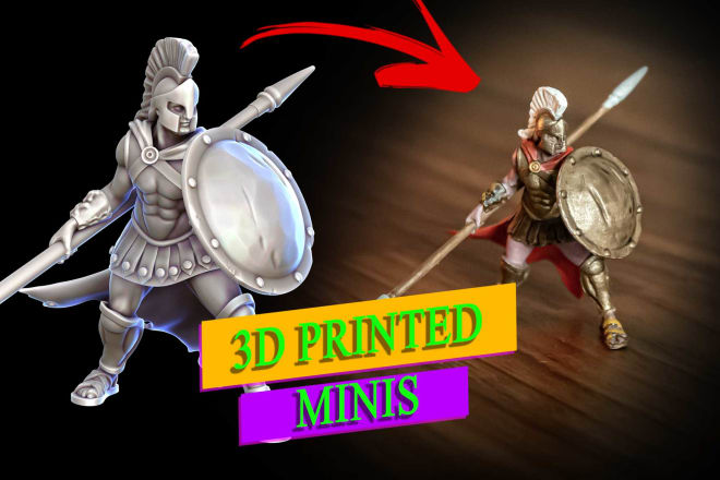I will design and sculpt tabletop miniatures for 3d printing