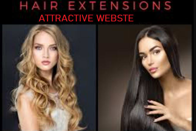 I will design attractive hair extension, beautify salon, spa website with booking