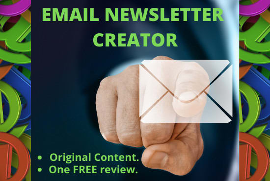 I will design attractive html email templates and newsletter