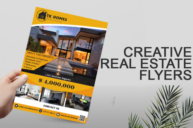 I will design attractive real estate flyers