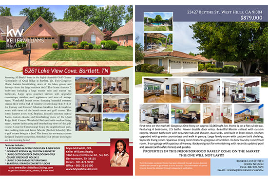 I will design attractive real estate flyers