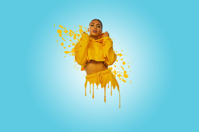 I will design awesome dripping effect for you