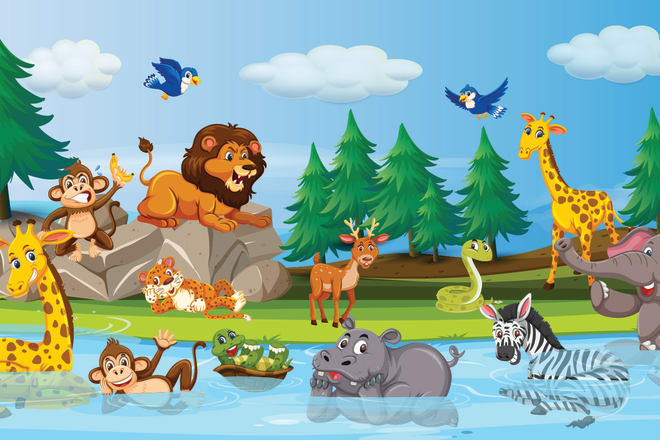 I will design awesome illustrations for kids book