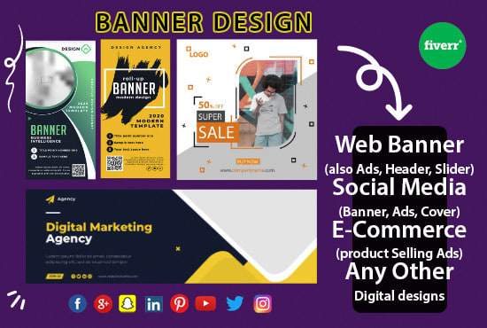 I will design awesome web banner, cover photo, ads for your business