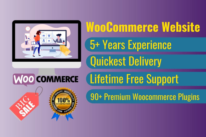 I will design awesome woocommerce website or ecommerce website on wordpress woocommerce