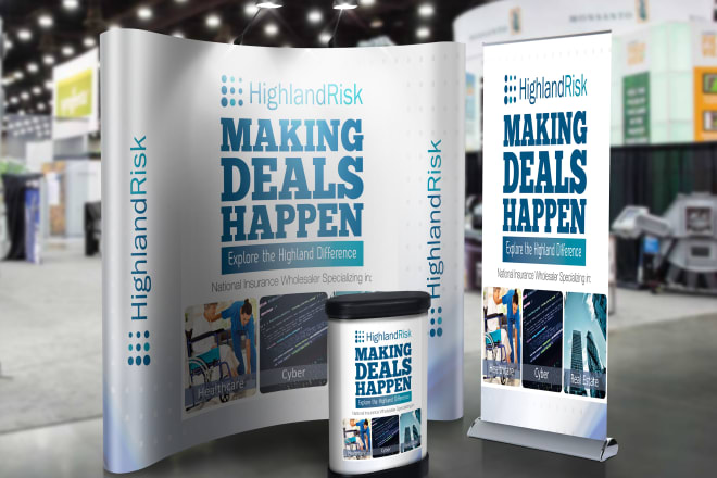 I will design backdrop, trade show, retractable, roll up, banner