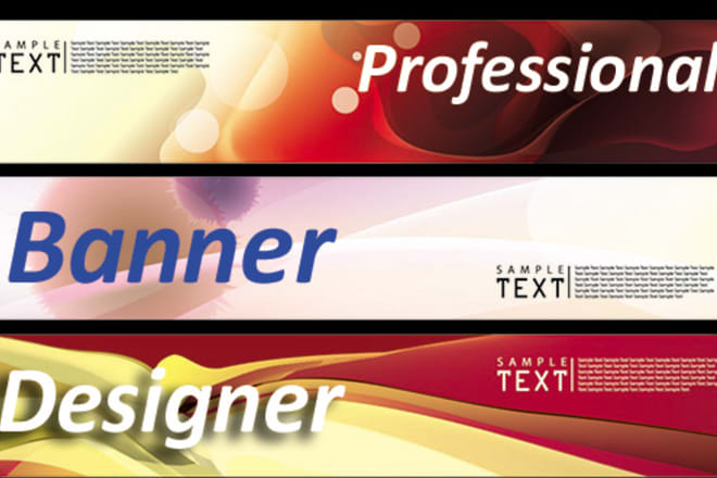 I will design banner, website banner