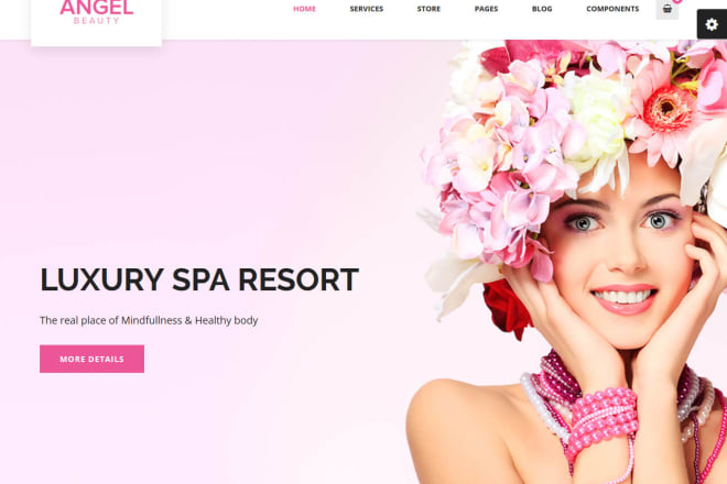 I will design beauty salon,hair extensions, eyelash and spa website