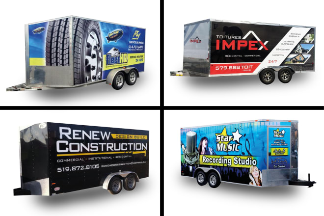 I will design best trailer or mini truck wrap or any vehicle wrap for you