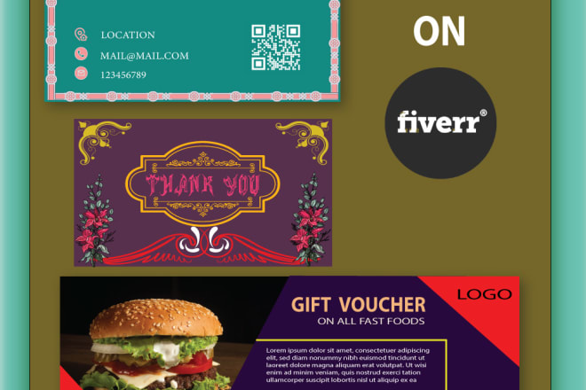 I will design business card and gift card