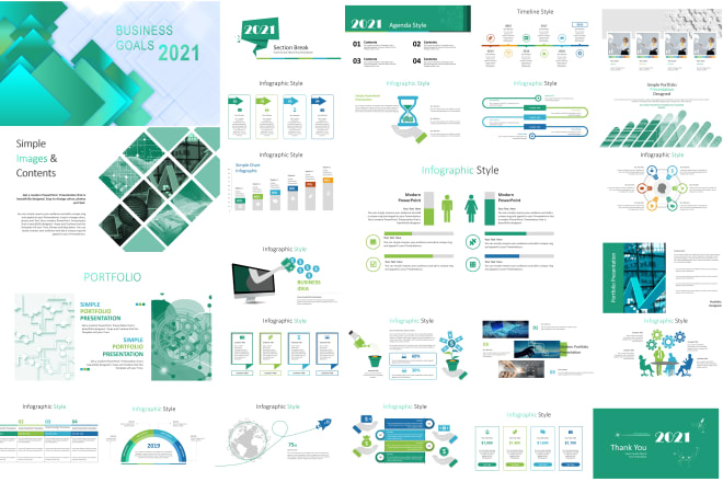 I will design business powerpoint presentation and PPT template