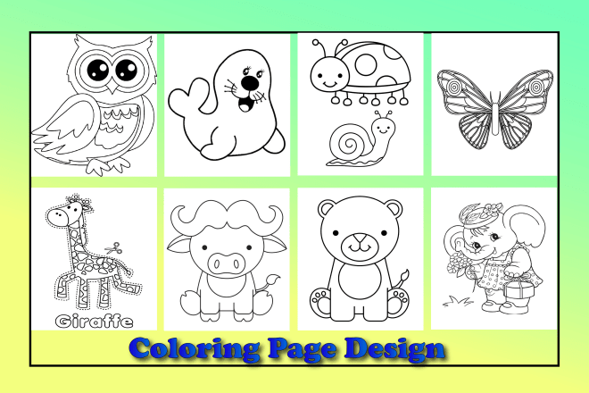 I will design coloring pages and custom interior for amazon KDP book business