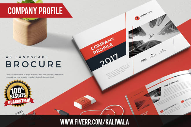 I will design corporate company profile brochures flyers