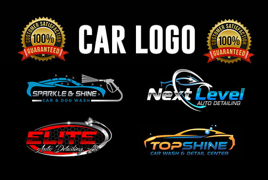 I will design creative automotive auto detailing,car wash,racing logo