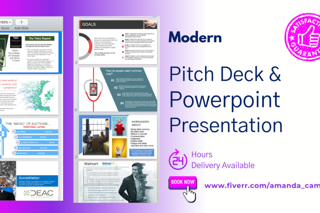 I will design creative PPT, pitch deck, and presentations