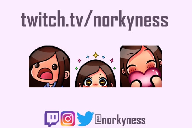 I will design custom emotes for twitch